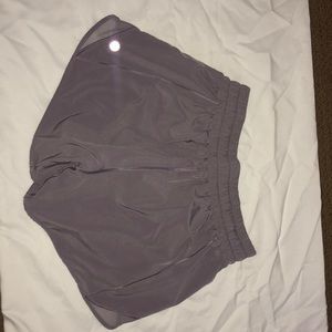 Light purple lulu shorts 4 tall